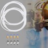 Wendry Tubo de Teflón PTFE (2 PCS), Adaptador Rápido PC4-M6