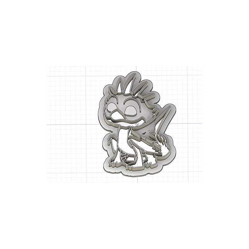3D Printed Cookie Cutter Inspired by Dragons Rescue Riders Set
