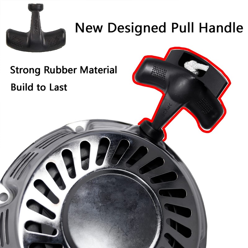 JMCHstore Brilliant Chrome Pull Start Recoil Starter Assembly for Predator