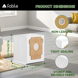 10 pack 105 vacuum bags fit for iRobot Roomba 105 Vac,104/105 Combo,Plus 405/505 Combo,705 Max Vac, Large Capacity Disposable vacuum bags