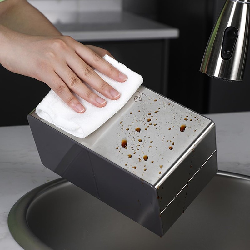Salt Container With Lid And Spoon, Clear Seasoning Rack Spice