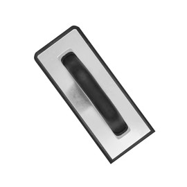 ROLLINGDOG 240 x 100mm Long Grout Board with Polished Aluminium Backing Black Dense EVA Rubber Base Foam Pad Ideal for Smoothing Grout in Floor Tile Work