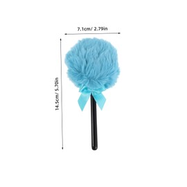 FRCOLOR 4pcs Fluffy Makeup Powder Puff Soft Velour Face Cosmetic Applicator for Loose Powder Foundation Travel Friendly Dual Use Tool with Unique Lollipop Design