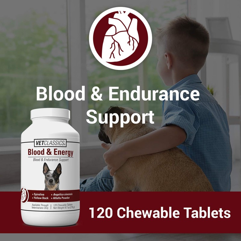 Vet Classics Blood & Energy Support for Dogs, Supports Endurance
