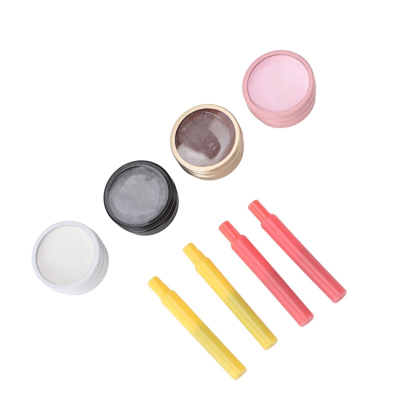 4Pcs Mapping Brow Paste Washable Eyebrows Design Paste White Black