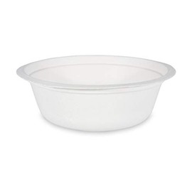 VEPATIM 50 Soup Bowls Salad Bowls Round Sugar Cane 500 ml Diameter 15.5 x 5.5 cm