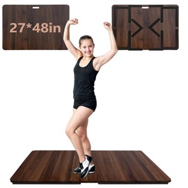 koretech Portable Dance Floor, Tap Dance Floor, Tap Dancing Practice Board, Professional Tap Board for Tap Dancing, 48'' L x 27'' W, Walnut Color