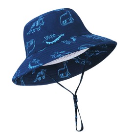 KQueenStar Safari Hat for Kids, Bucket Hat, Children's Hat, Sun Hat, Cute, Stylish, UV Protection, Adjustable Drawstring, Foldable, Ultra Lightweight, Spring, Summer, Autumn, Boys, Girls, Outdoors,
