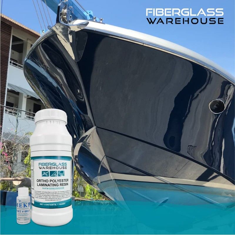 Fiberglass Warehouse Polyester Laminating Resin - Quart Kit- Marine Grade