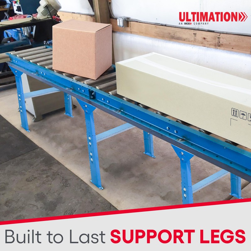Ultimation Adjustable Height Light Duty Conveyor Supports 2-Pack for 12"