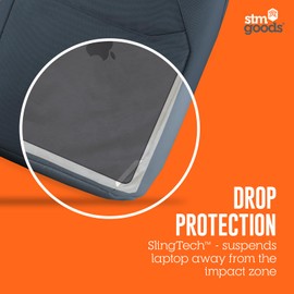 STM Myth 18L Backpack - Durable, Stylish, and Practical Laptop Backpack with Multiple Pockets - Fits 15" Laptop and 16" MacBook Pro with Maximum Laptop Protection - Magnet Black