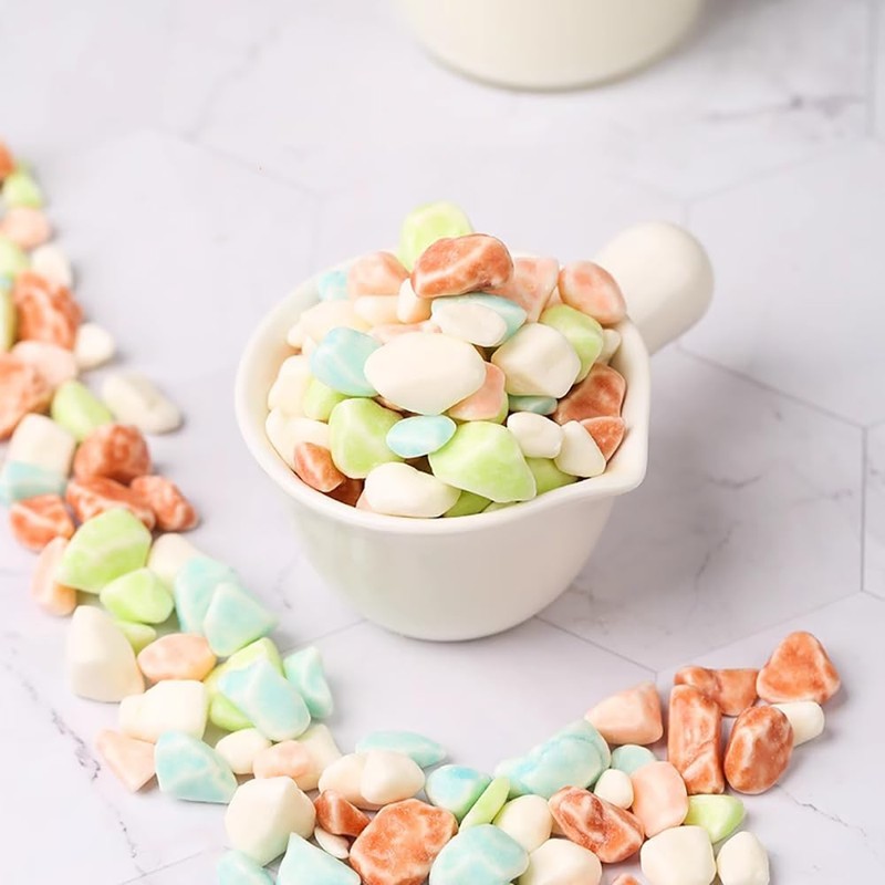 Chocolate Rocks 12.7oz，Edible Rocks，Multi-Coloured Candy，Candy Rocks Nostalgic Snacks 20 packes