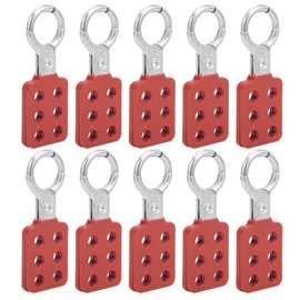 Master Lock Hasp,Lockout Hasp with Vinyl Coated Handle,1" Inside Jaw Diameter Aluminum Master Lock Lockout Hasp Preservative for Chemical Industry for Electric Power(Red)