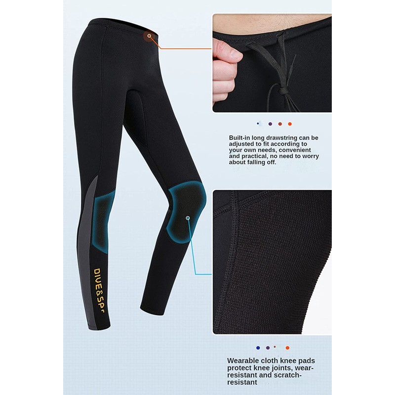 EUPTE 3mm Diving Wetsuit Pants Swimming Pants Leggings for Women