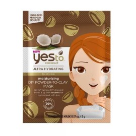 Yes To Coconut Ultra Hydrating Dry Skin Moisturizing DIY Powder to Clay Mask 1ea