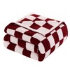 Elegant Comfort Premium Checkered Reversible Throw Blanket - Ultra Soft