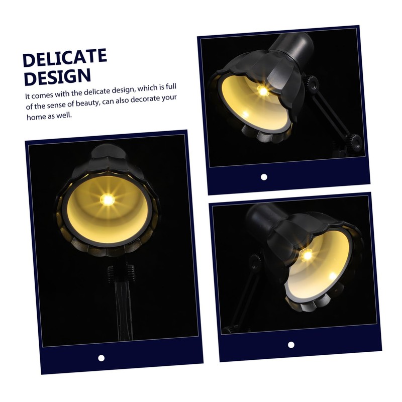 Operitacx Elegant Leaf Lamp Led Tabletop Night Light Soft Studying