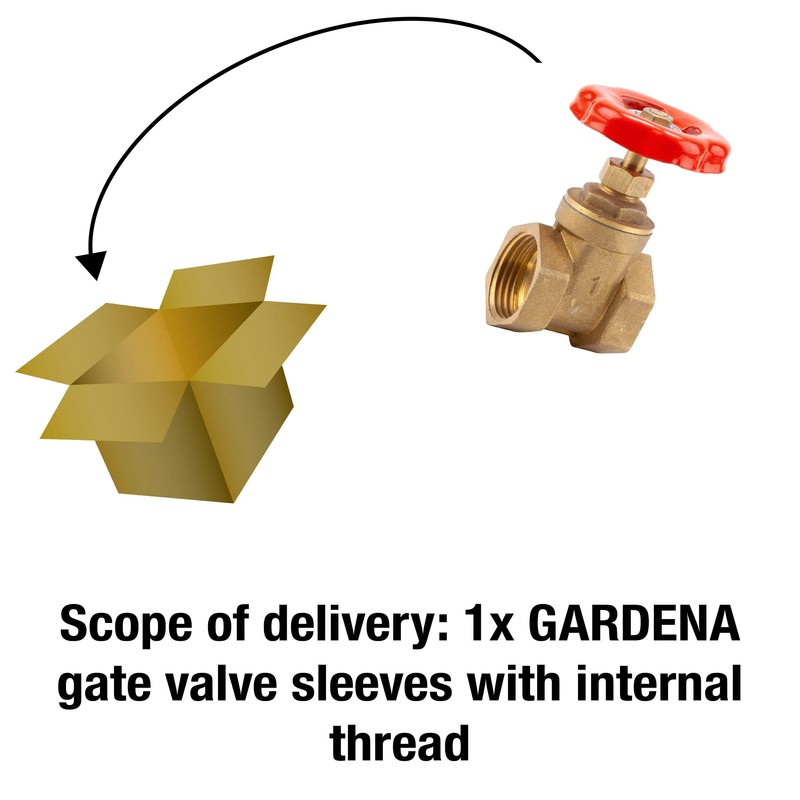 Gardena Sleeve Gate Valve with Internal Thread: Shut-off Bolt with