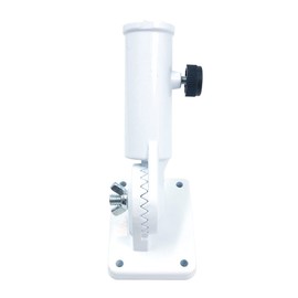 Tiardey White Multi-Position Flag Pole Mounting Bracket with Hardwares - Made of Aluminum alloy Adjustable stainless steel single hole base