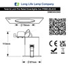 Long Life Lamp Company GU10 Fixed Black Downlight Fire Rated