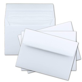 25x Letter Envelopes DIN C6 in White - Lined with White Silk Lining - 11.4 x 16.2 cm - Letter envelopes for Greeting Card - 100g / m²- Sticker Flaps