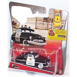 H0T WHEELS cars black/white sheriff vehicle 1:55 scale diecast model