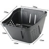 Sagisaka 608-00121/48354 Plastic Front Basket for CTB, 20-24 inches, Black,