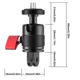 Camera Mount Adapter Tripod Adapter Aluminium Camera Mount Adapter Adjustable Adapter for Action Cameras for Insta360 X4/X3/X2