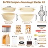 24 PCS Sourdough Starter Kit w/ 34oz Sourdough Starter Jar,