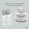 simplywire – 3 Tier Plate Racks – Pack of 2
