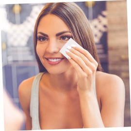 VICASKY 200pcs Cotton Makeup Remover Pads for Face and Nails Soft Absorbent Cleansing Pads for Daily Skincare Eye and Makeup Removal Suitable for Home and Salon Use