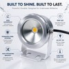 10W LED Landscape Spotlight for Ponds – 12V Stainless Steel
