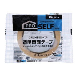 Nitoms J0810 Transparent Double-Sided Tape No.539R 0.4 inches (10 mm x 20 m)
