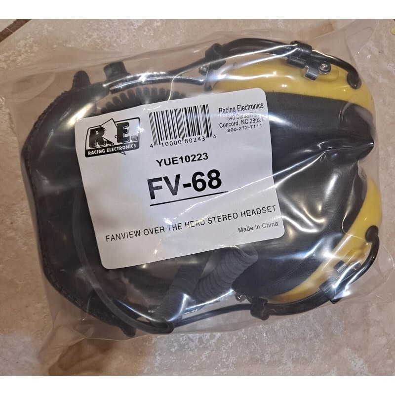 Racing Electronics FV-68 Racing Electronics Fanview Stereo Headset Over The