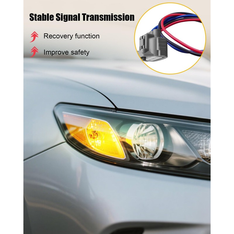 Vaticas 3PIN Turn Signal Lights Connector Harness Fit for Toyota