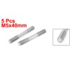 Sourcingmap M5x40mm 304 Stainless Steel Double End Threaded Stud Screw
