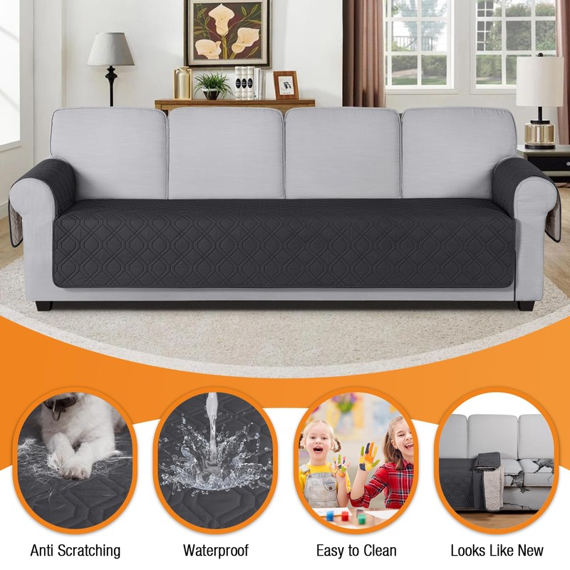 VANSOFY Couch Cover, Waterproof Sofa Covers Washable Slipcover Furniture Protector