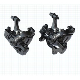 ZOOM MTB Bike Mechanical Disc Brake Calliper Front & Rear Double piston Drive Brake (Brake pads included)