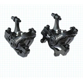 ZOOM MTB Bike Mechanical Disc Brake Calliper Front & Rear Double piston Drive Brake (Brake pads included)