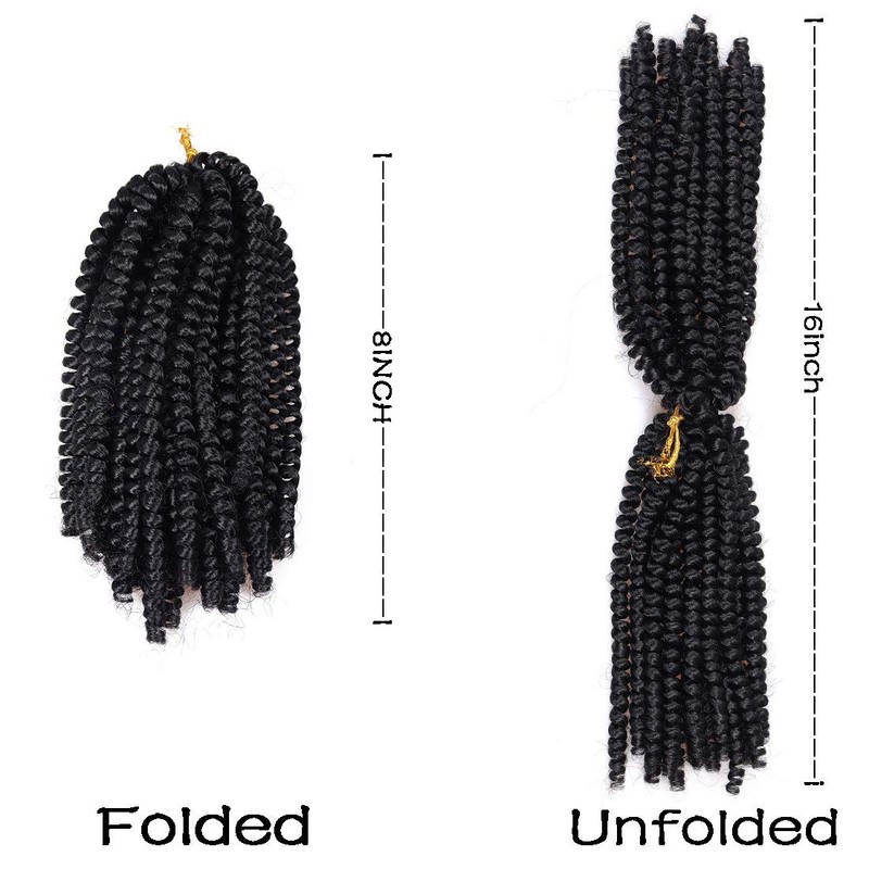 6 Packs Spring Twist Braiding Hair Spring Twists Bomb Twist