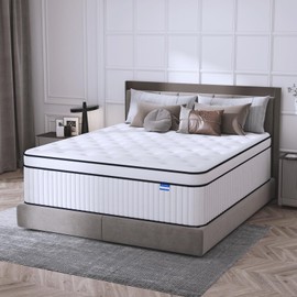 SUAYEA Full Size Mattress, 12 Inch Full Mattress in a Box, Medium Firm Pocket Spring and Soft Foam, Motion Isolation