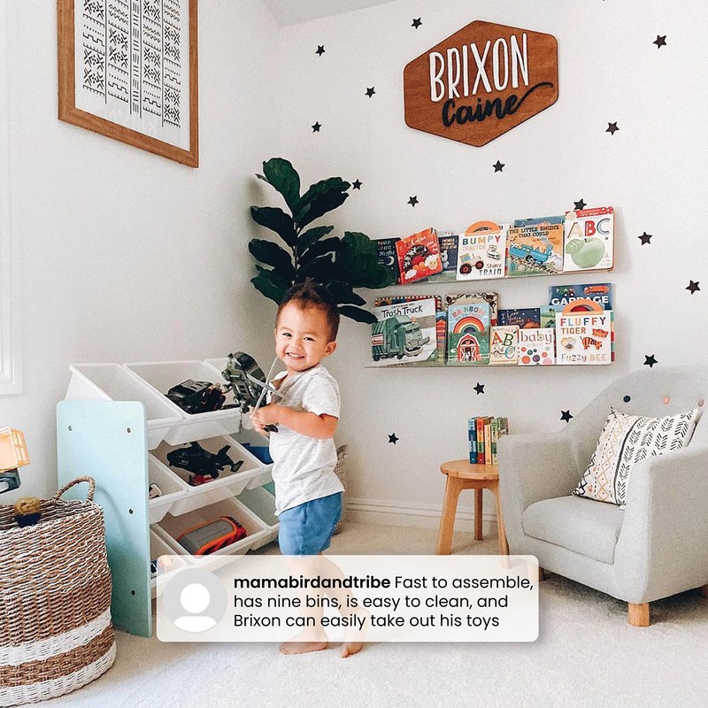 Delta Children MySize 9 Bin Plastic Toy Organizer - Greenguard