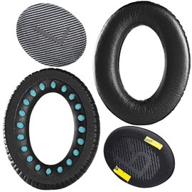 Quietcomfort 35 Ohrpolster QC35 II Ohrmuschel Polster Ersatzpolster Zubehör Ersatzteile Kompatibel Mit Bose Quietcomfort 35 ii / QC35 Wireless Kopfhörer.(Schwarz)