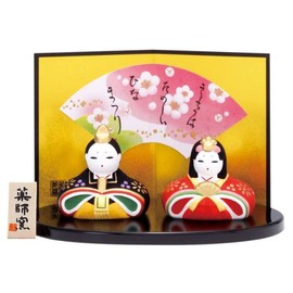 Yakushigama Peach Festival Doll Nishiki Flower Kazari Hina Doll