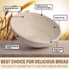 Banneton Bread Proofing Basket 2 pack 9 inch Round Basket