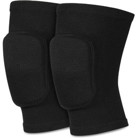 VERSAL Protective Knee Pads Soft Breathable Knee Guards, Thick Sponge Anti-Slip Knee Protector Brace Sleeves Kneepads for Volleyball Football Dance Yoga Tennis Running Cycling Workout Men Women (S/M)