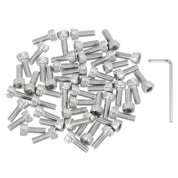 PATIKIL 50 Pcs Hex Socket Head Cap Screws Bolts, M4