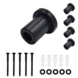 Miayaya 5 Pack 1.18" Barn Door Wall Spacer with lag Bolts, Wall Anchor for Flat Track for Sliding Barn Door Hardware Track Spacers