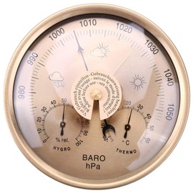 Aswalling Barometer Thermometer Hygrometer Wall Mounted Household Weather Station