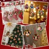 GUDELAK 24 Pcs Christmas Photo Frame Picture Ornaments, Wooden Picture